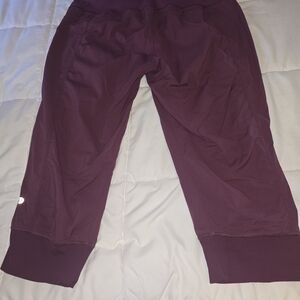 lululemon athletica  Dance Studio Burgundy Joggers Sz 10